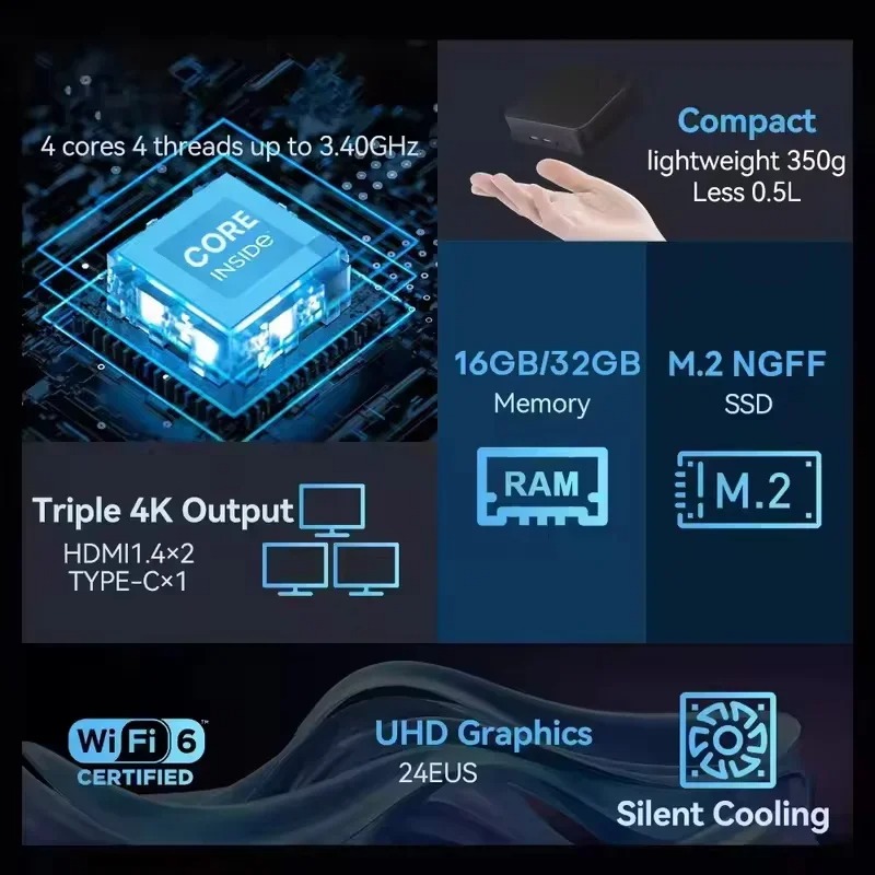 Мини-ПК Intel Core i3 6100, го – обзор и цена Pc Gaming Intel
