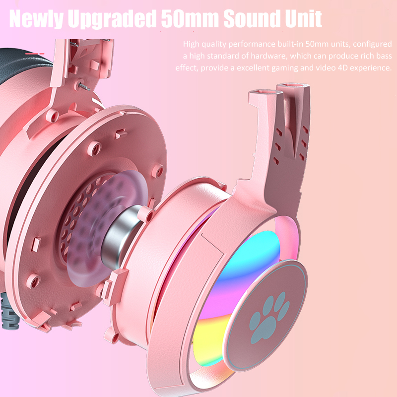 Симпатичные игровые наушники с – обзор и цена Pc Gaming Pink